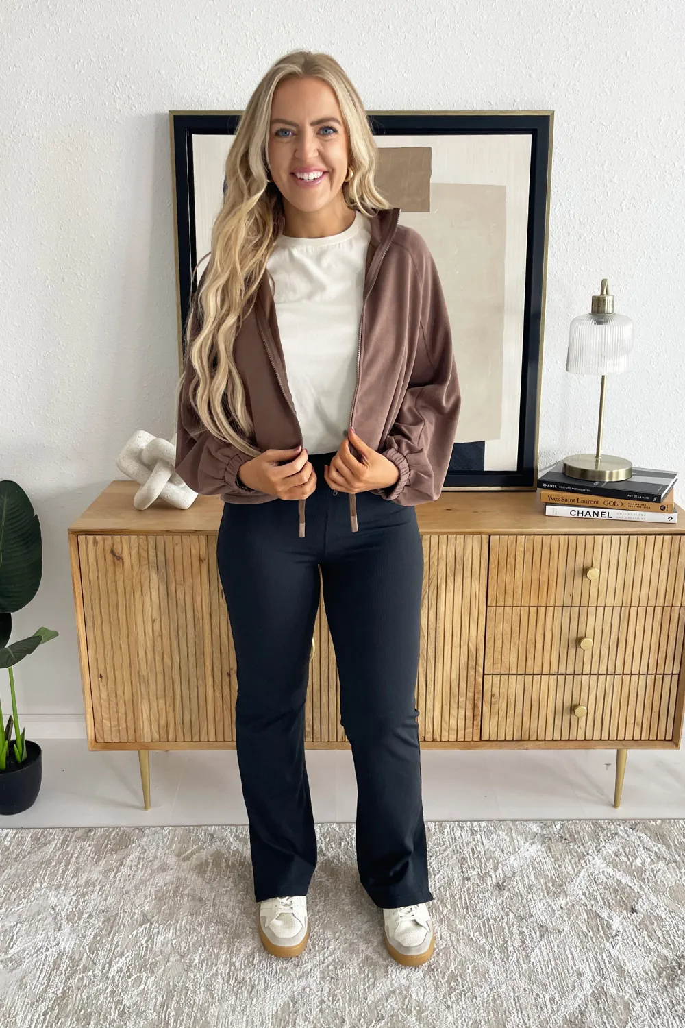 Soft Texture Zip Sweatshirt