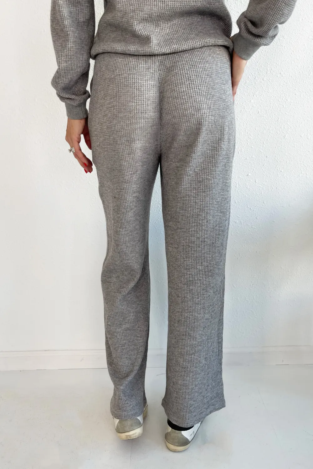 Soft Waffle Fabric Pants