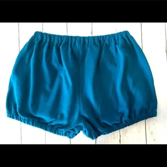 Something Navy True Teal Quilted Shorts