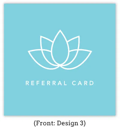 Spa Referral Card Set
