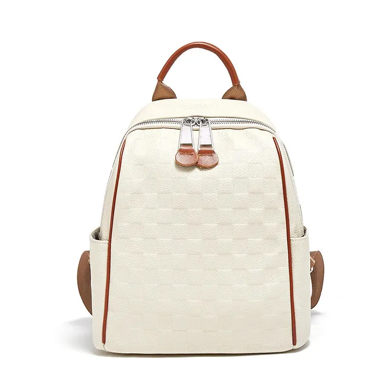 Split Leather Casual Backpack Lady