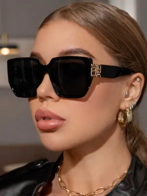 Square Oversized Thick Frame Sunglasses