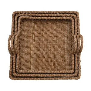 Square Water Hyacinth Tray (3 Sizes)