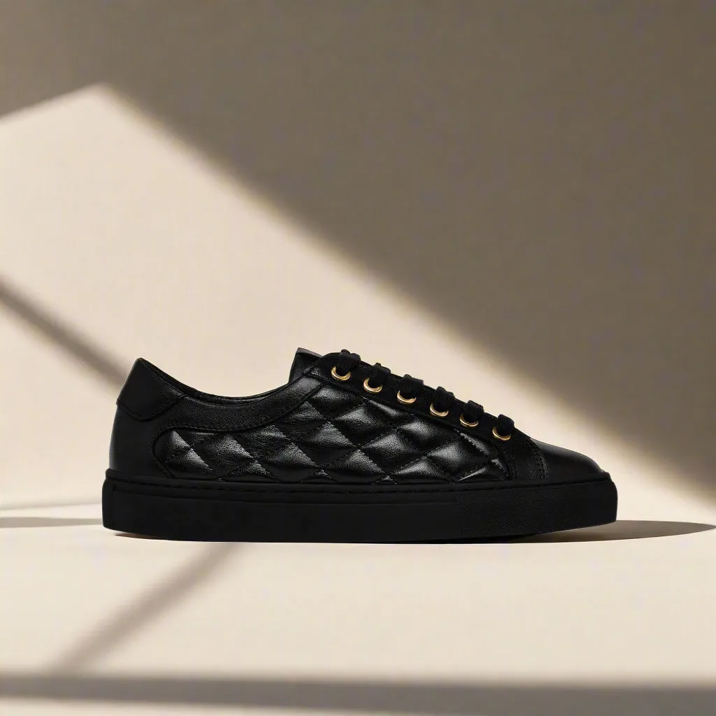 Star - Black Quilted