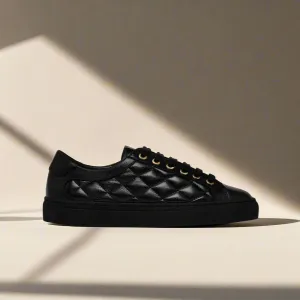 Star - Black Quilted