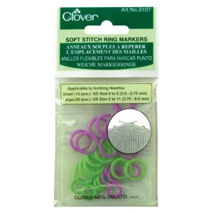 Stitch Markers - soft - Clover