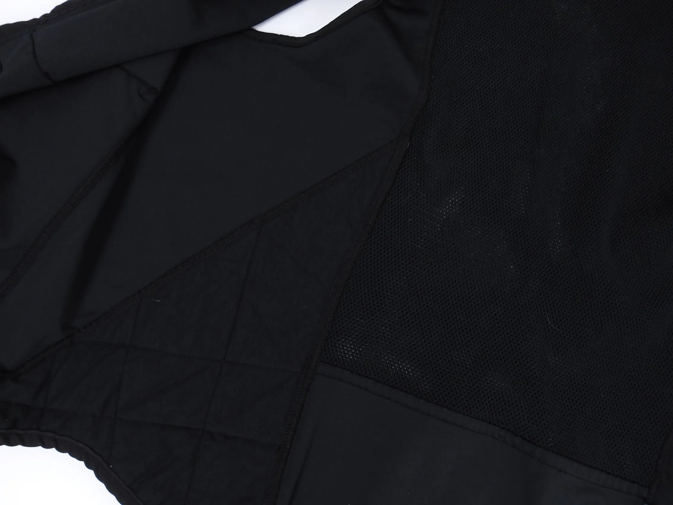 Stone Island Shadow Project Black Mesh Canvas Modular Vest - L