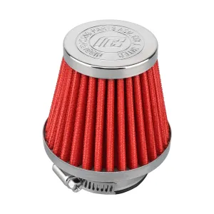Straight Type Round Tapered Nibbi Air Filter - Red