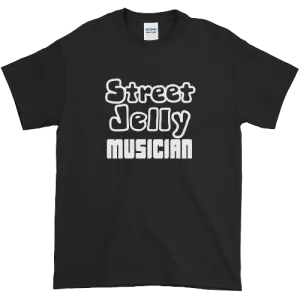 StreetJelly Musician B&W Ultra-Soft Cotton T-Shirt