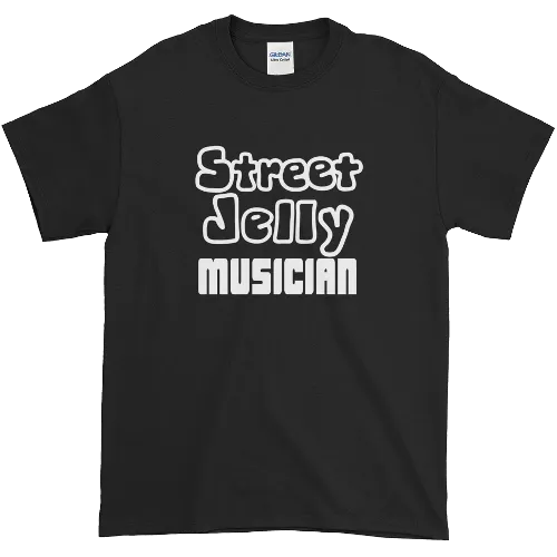 StreetJelly Musician B&W Ultra-Soft Cotton T-Shirt