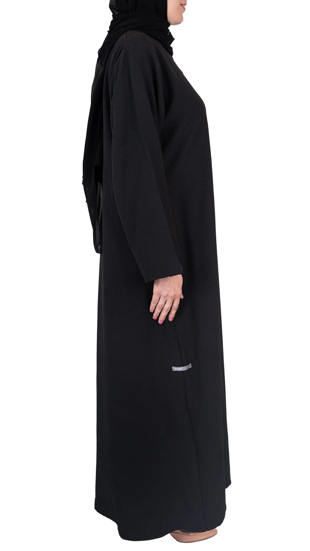 Summer Beach Abaya Dress - Black