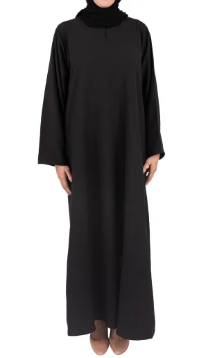 Summer Beach Abaya Dress - Black
