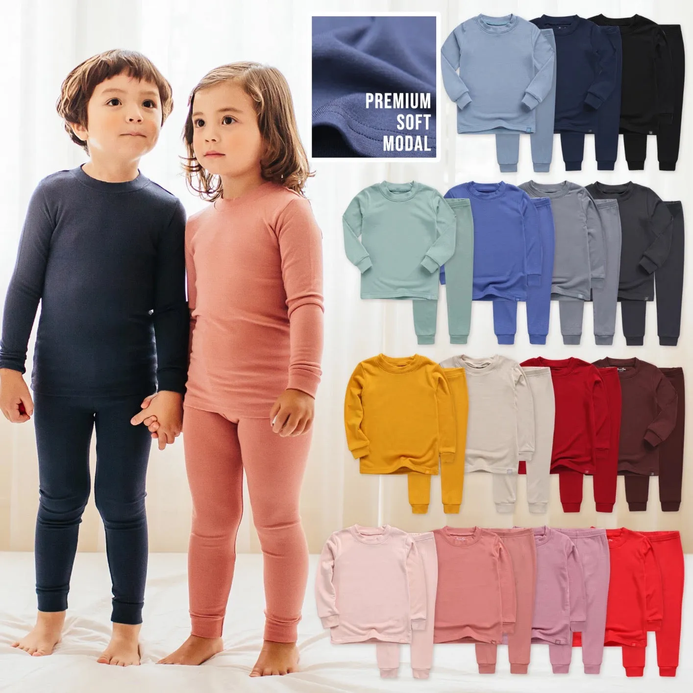 Super Luxury Soft Modal Grey Boys & Girls Playwear