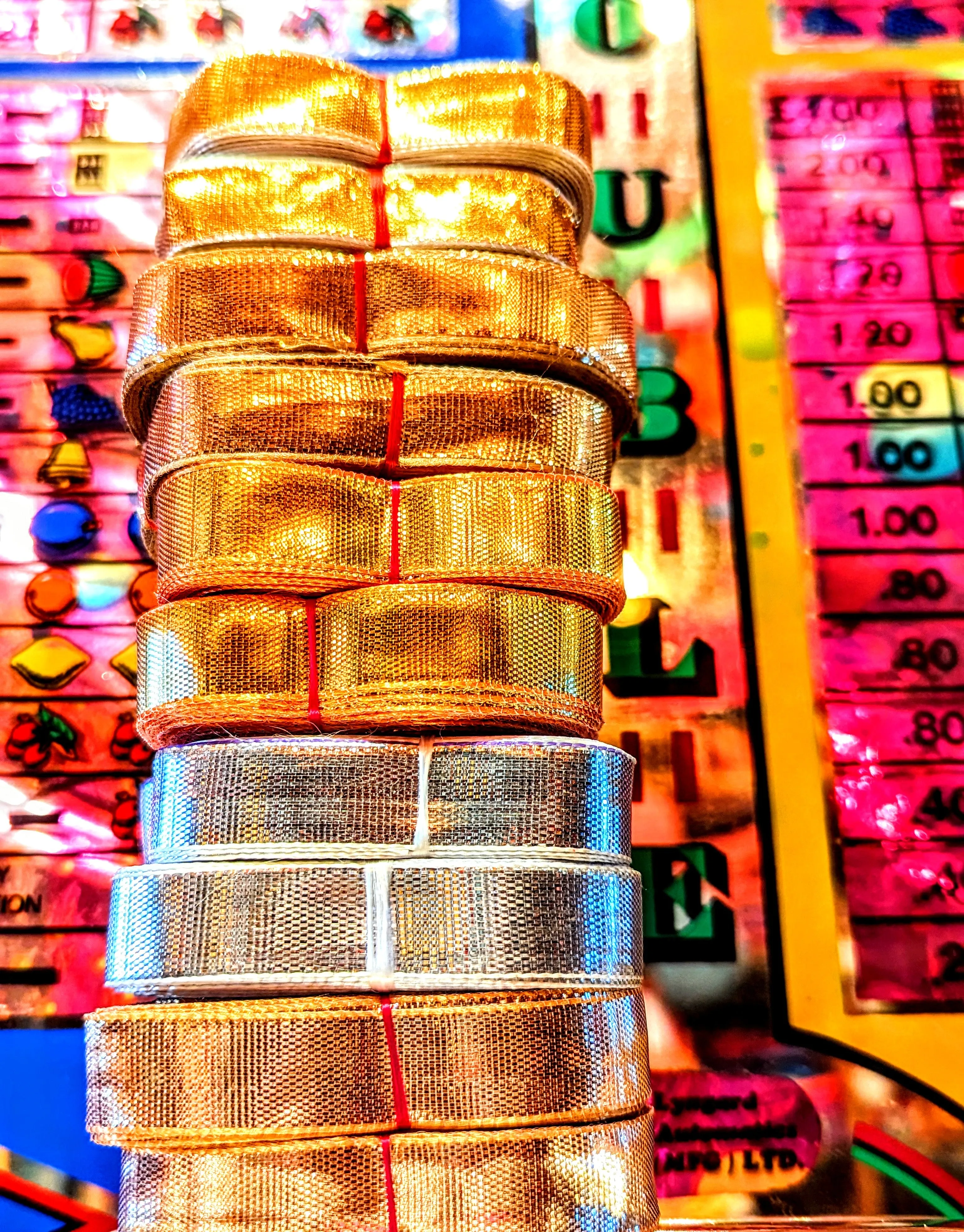 Super shine Indian ribbon roll