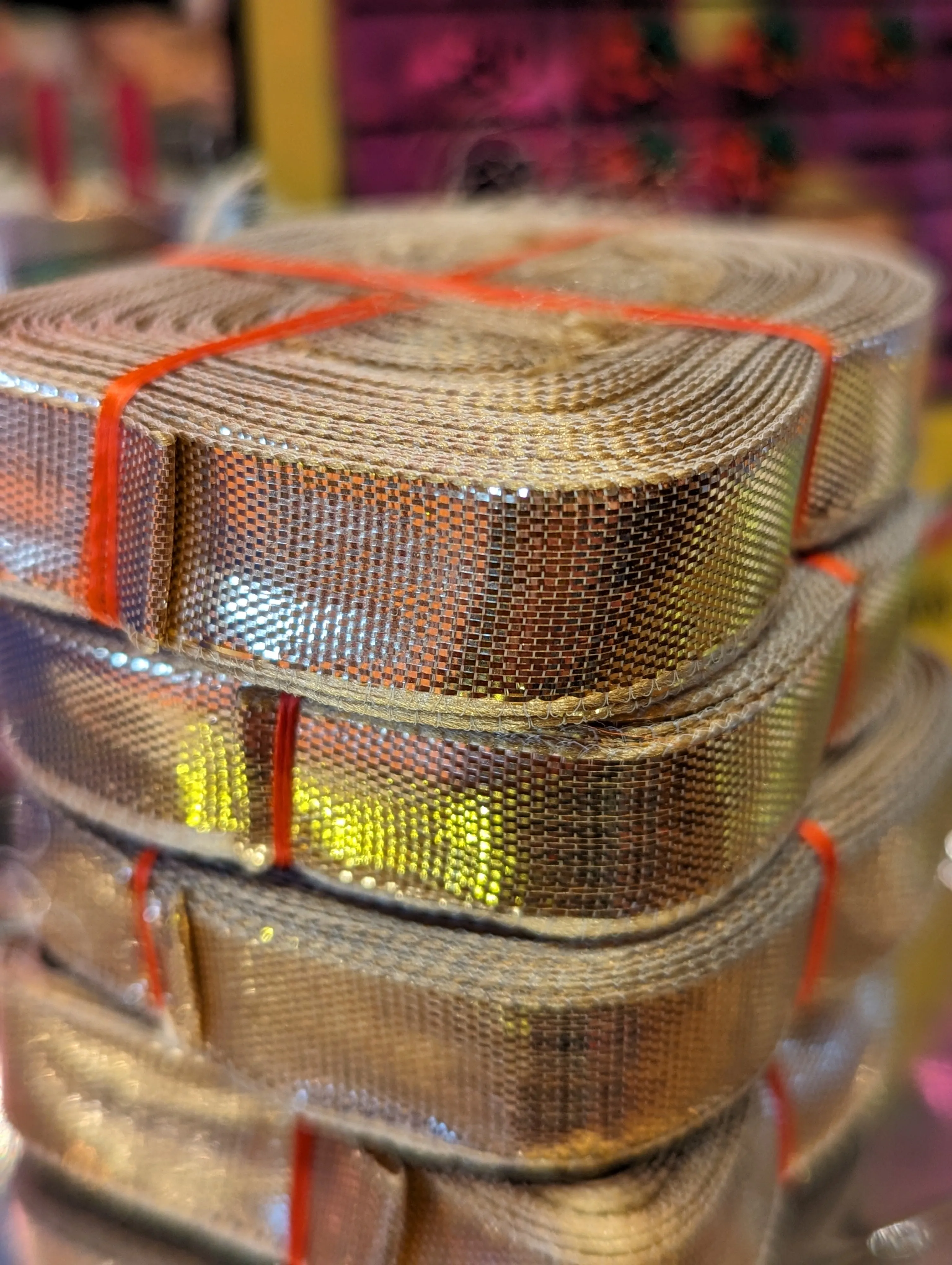 Super shine Indian ribbon roll
