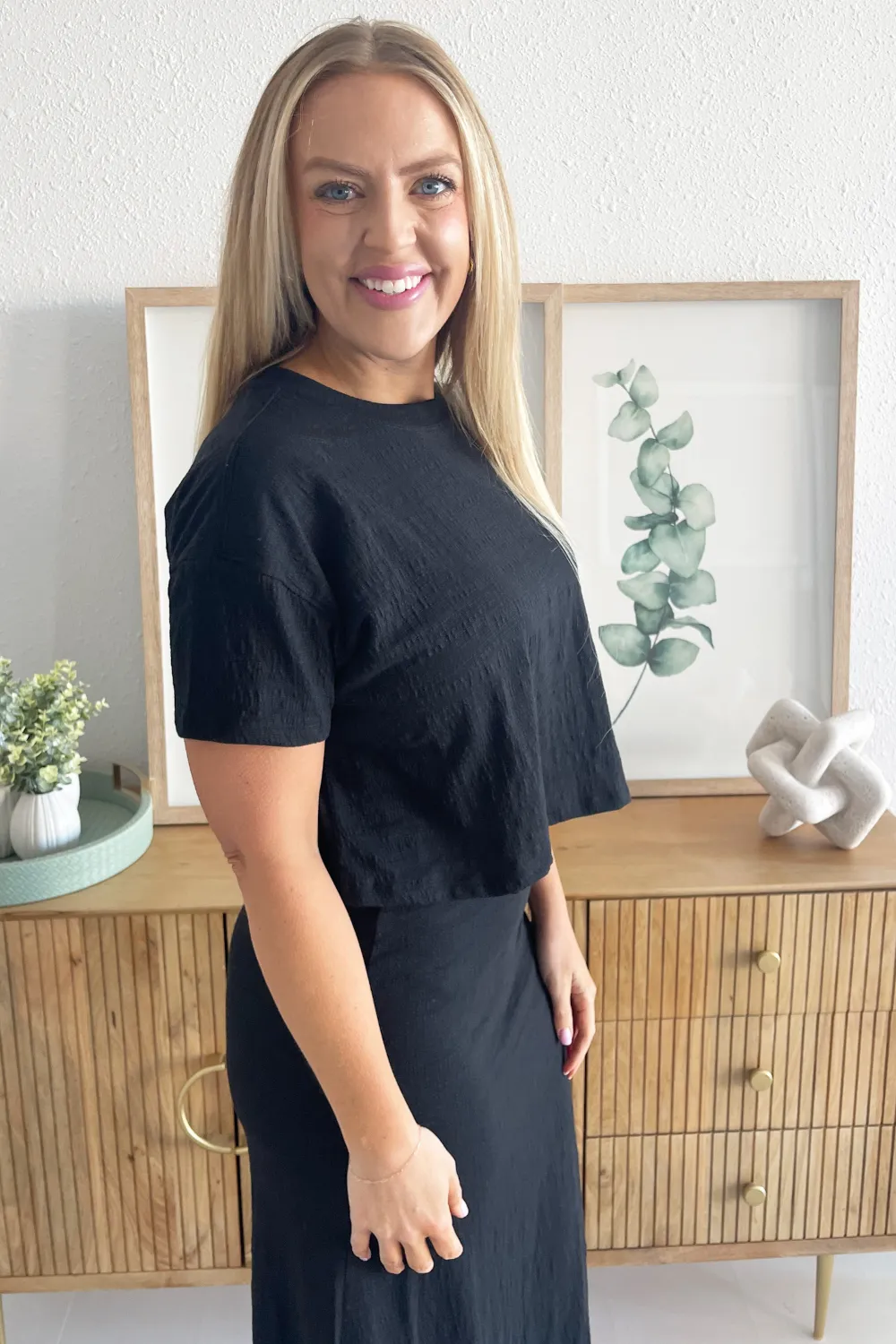 Sway Textured Cropped Top