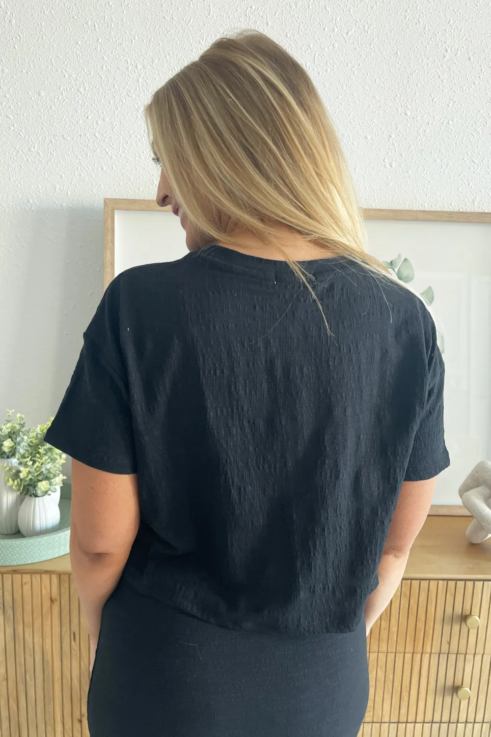 Sway Textured Cropped Top