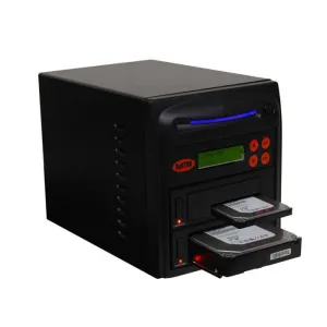 Systor 1 to 1 SATA 300MB/S HDD SSD Duplicator/Sanitizer - 3.5" & 2.5" Hard Disk Drive / Solid State Drive Dual Port Hot Swap (SYS301DP)