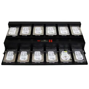 Systor 1 to 11 SATA 150MB/S Flatbed Hard Disk Drive / Solid State Drive (HDD/SSD) Duplicator & Sanitizer (SYS11HDD)