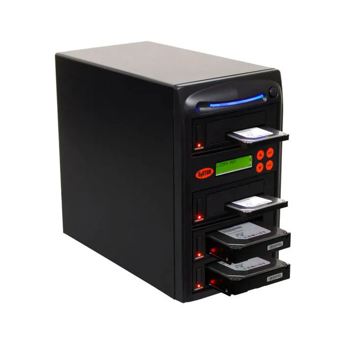 Systor 1 to 3 SATA 300MB/S HDD SSD Duplicator/Sanitizer - 3.5" & 2.5" Hard Disk Drive / Solid State Drive Dual Port Hot Swap (SYS303DP)