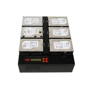 Systor 1 to 5 SATA 150MB/S Flatbed Hard Disk Drive / Solid State Drive (HDD/SSD) Duplicator & Sanitizer (SYS405HDD)