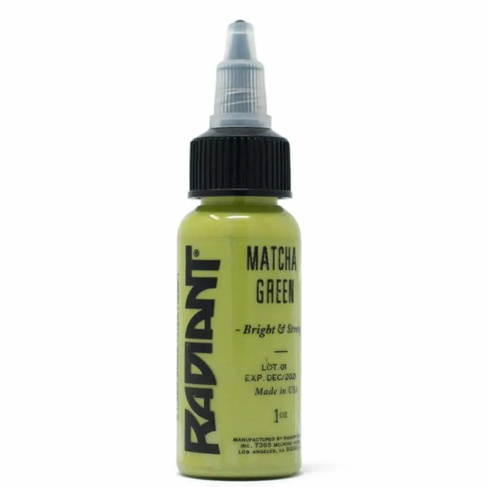 TATTOO INK: RADIANT COLORS MATCHA GREEN (PASTEL)