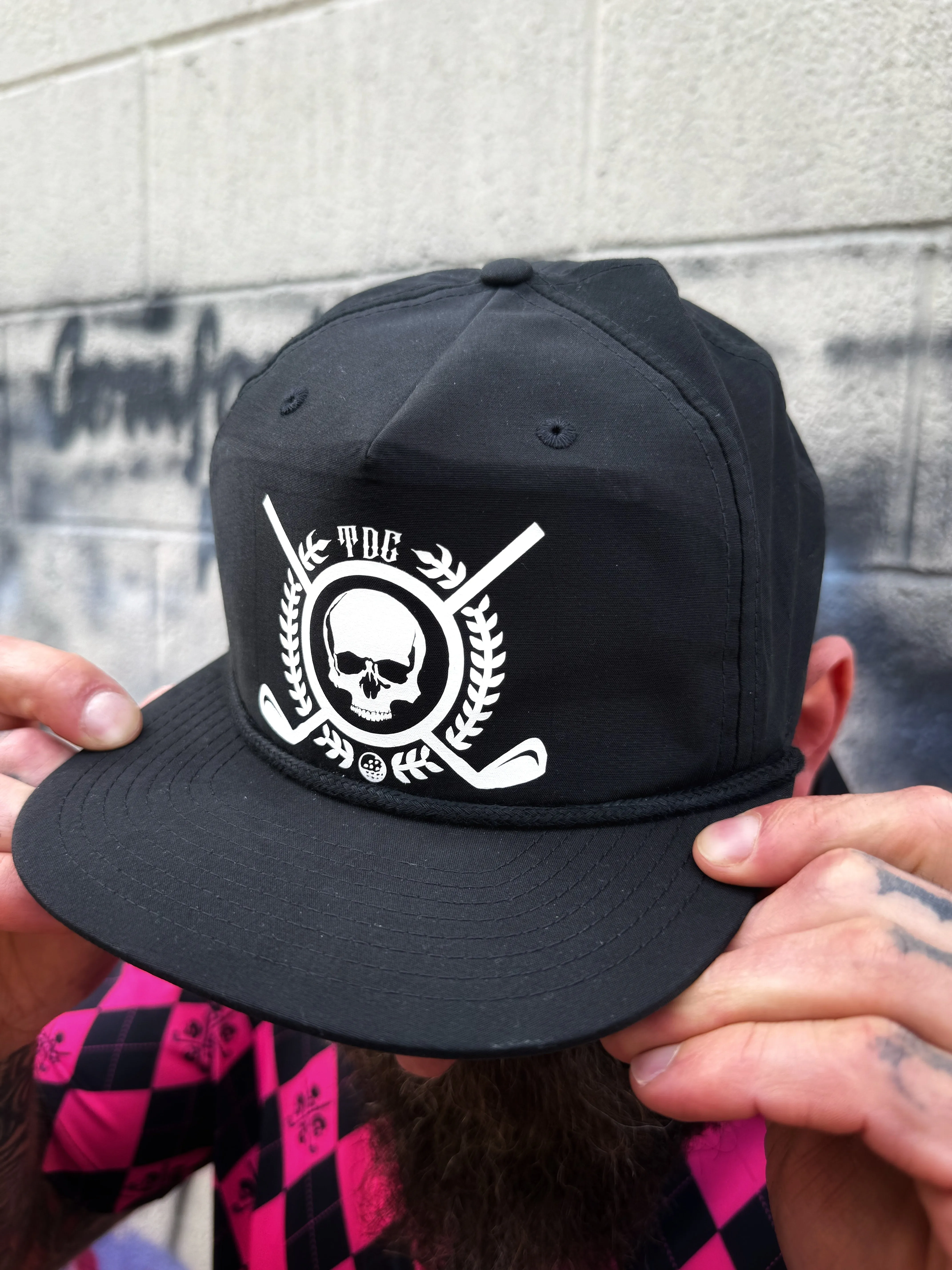 TDC SKULL GOLF BLACK HAT