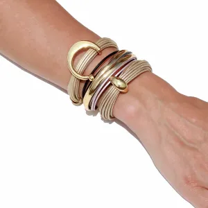 Terra 3 Bracelet Set In Shimmery Beige