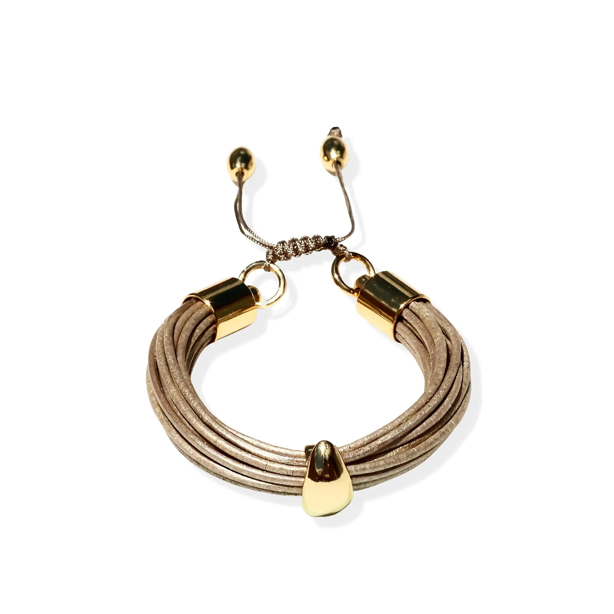 Terra 3 Bracelet Set In Shimmery Beige