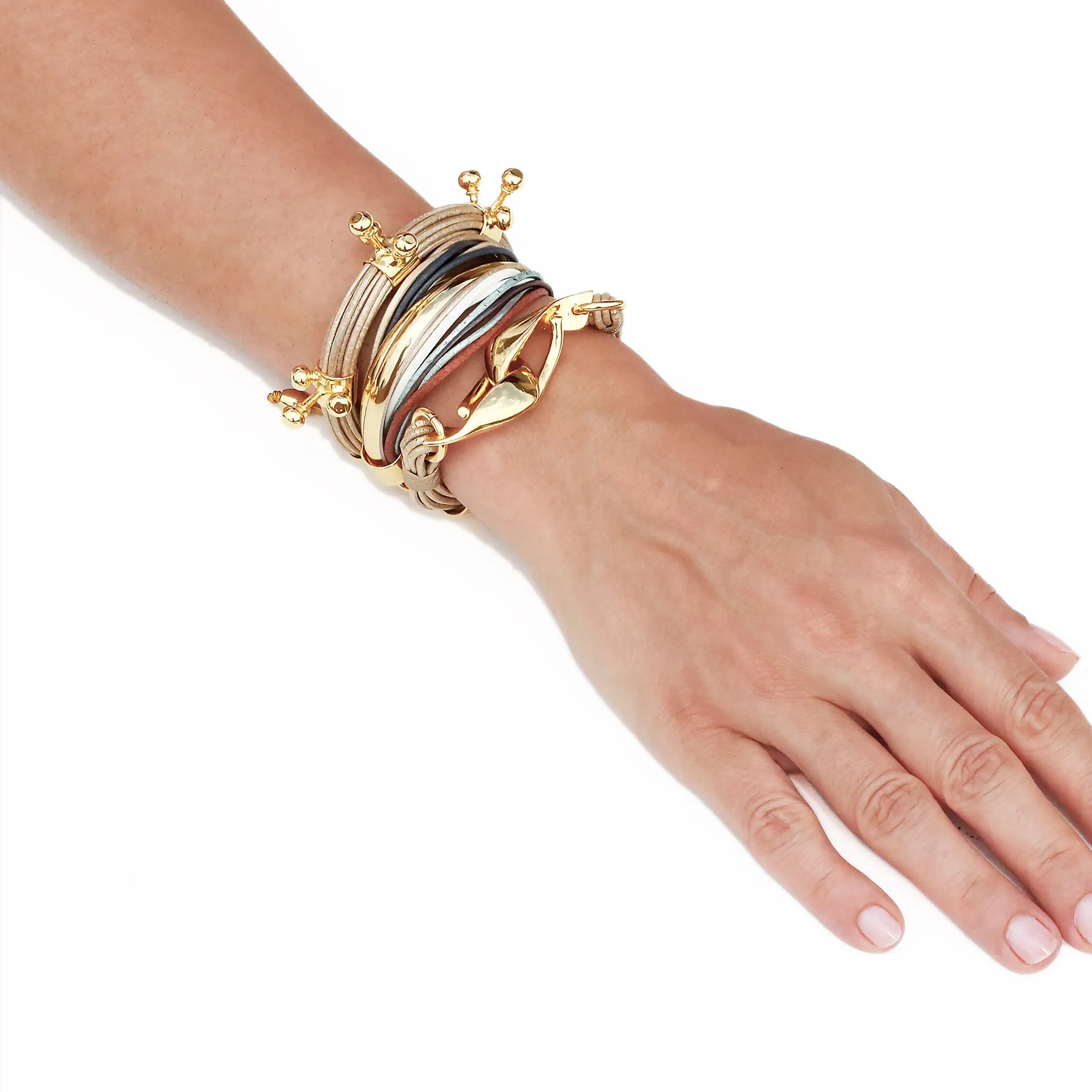 Terra Andes Bracelet In Shimmery Beige