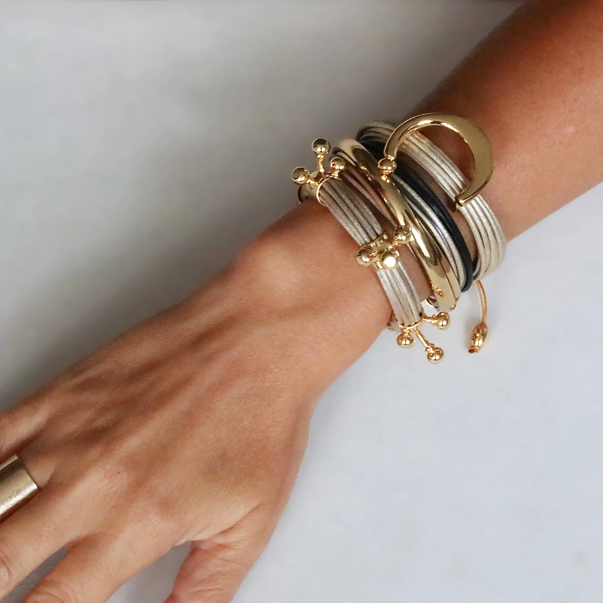Terra Gobi Bracelet In Shimmery Beige II