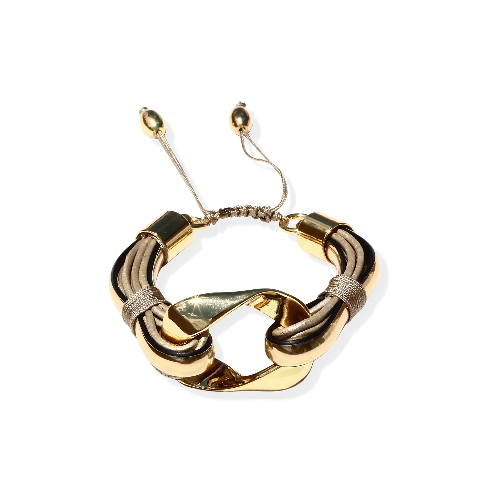 Terra Laya Bracelet In Shimmery Beige