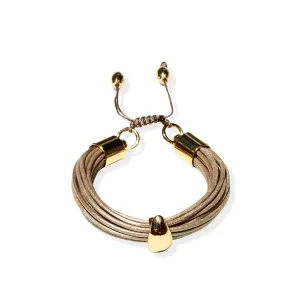 Terra Mali Bracelet In Shimmery Beige
