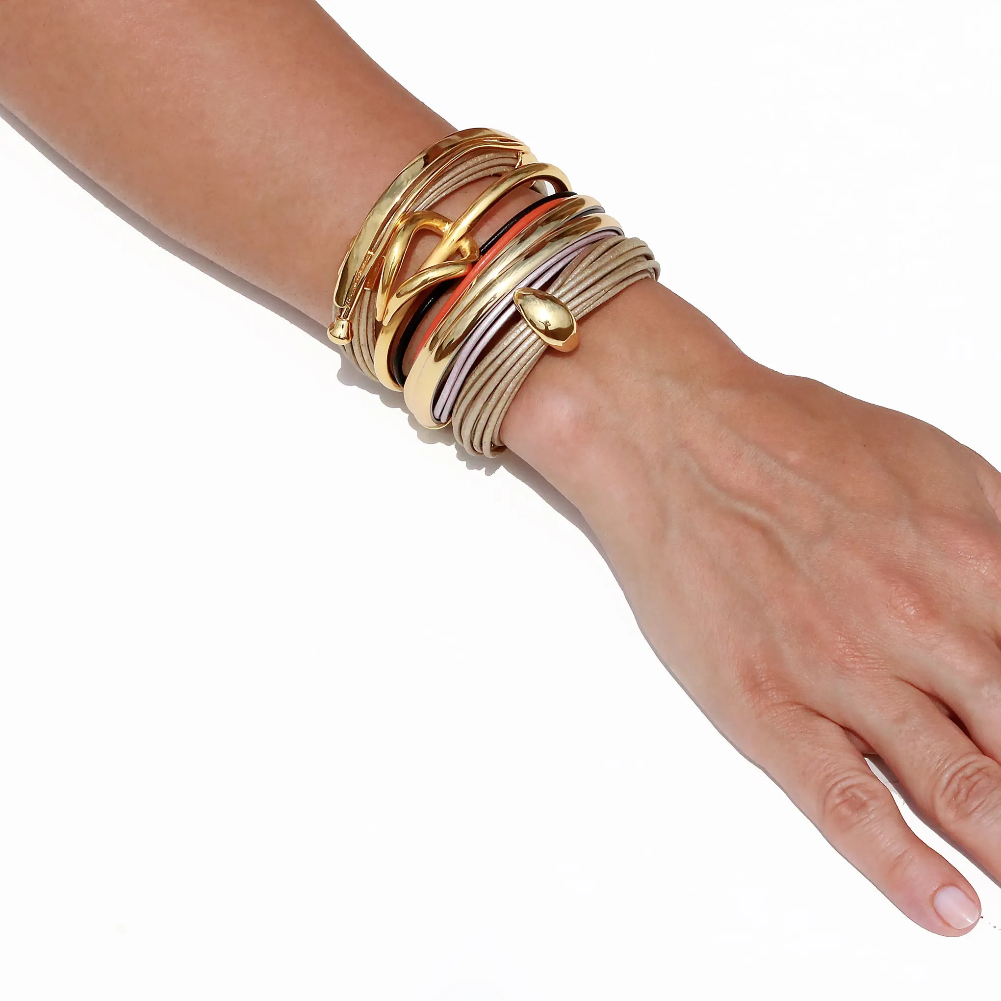 Terra Nile Bracelet In Shimmery Beige