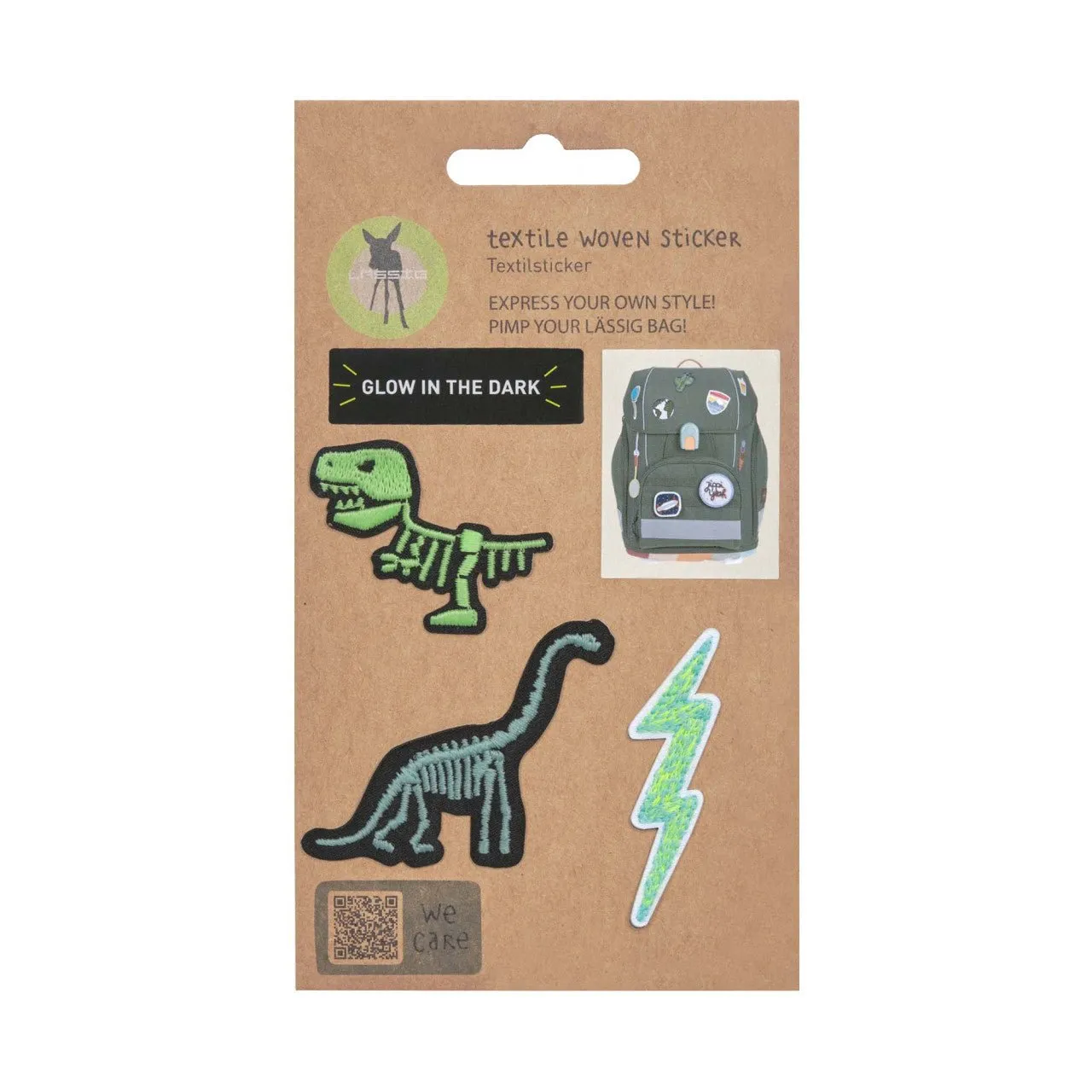 Textile Woven Sticker - Textil-Sticker 3er Set