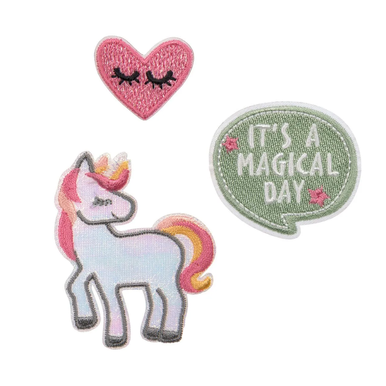 Textile Woven Sticker - Textil-Sticker 3er Set