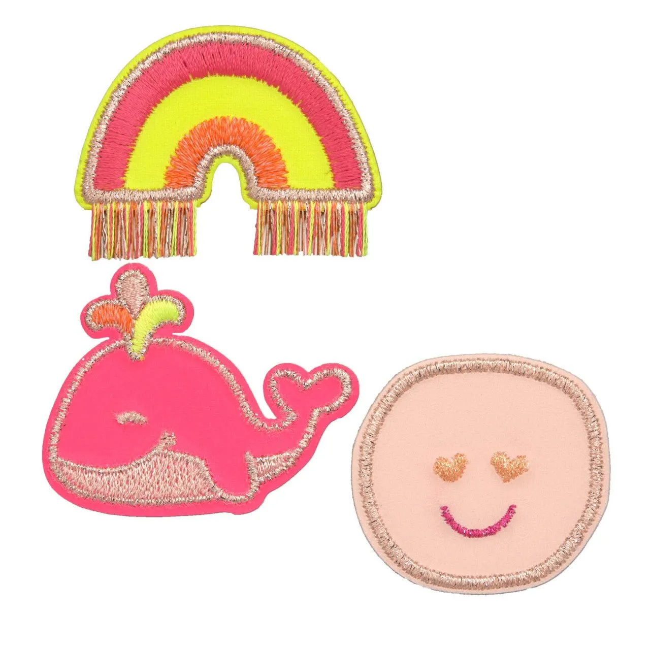 Textile Woven Sticker - Textil-Sticker 3er Set