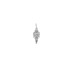 Textured Baby Angel Pendant (14K)