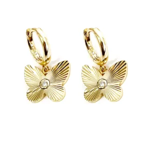 Textured Butterfly Earrings