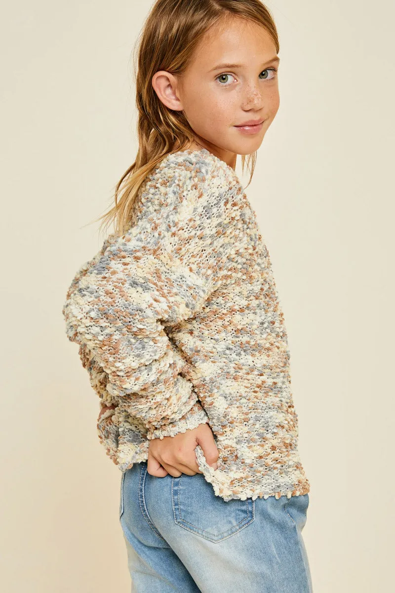 Textured Cropped Sweater