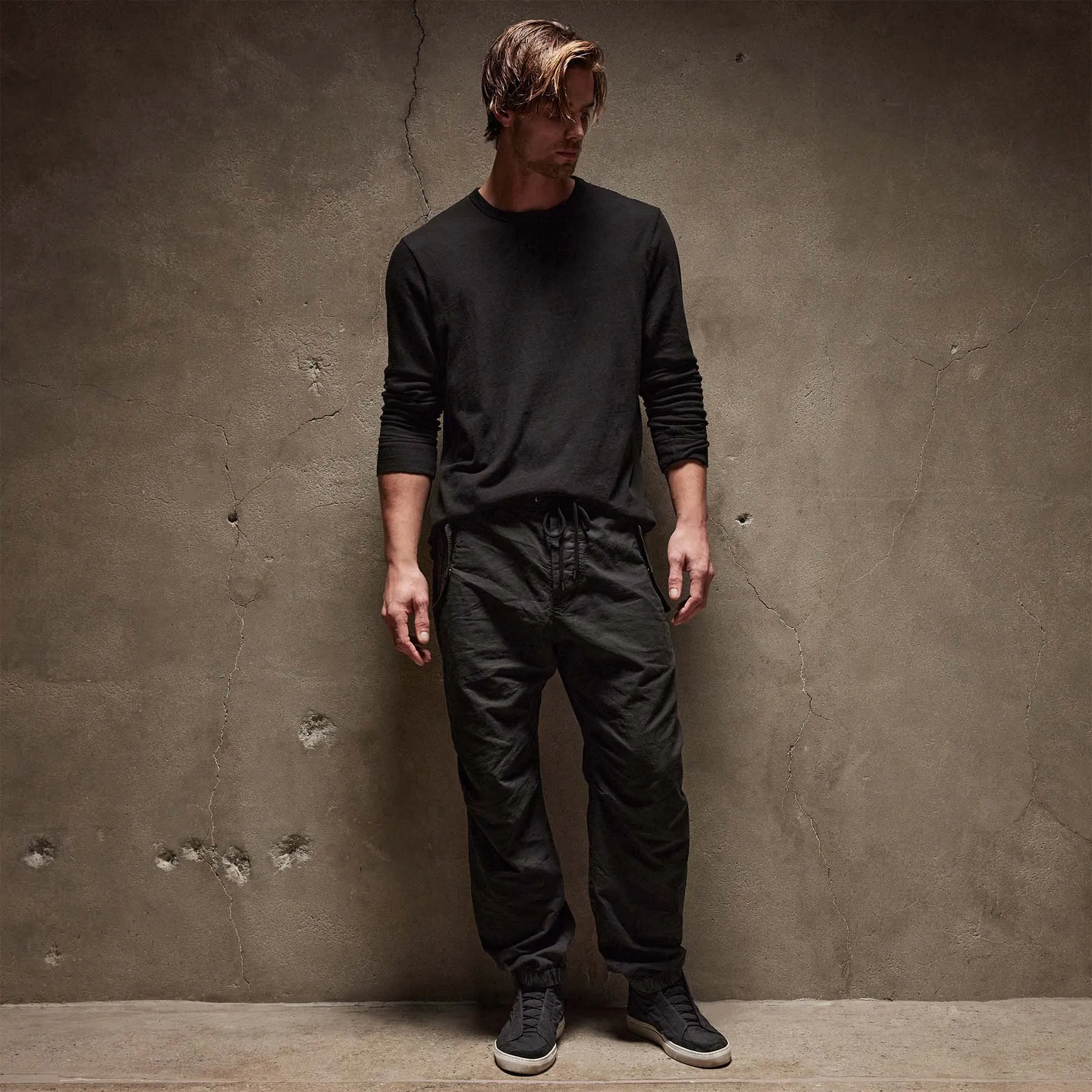 Textured Flight Pant - Black
