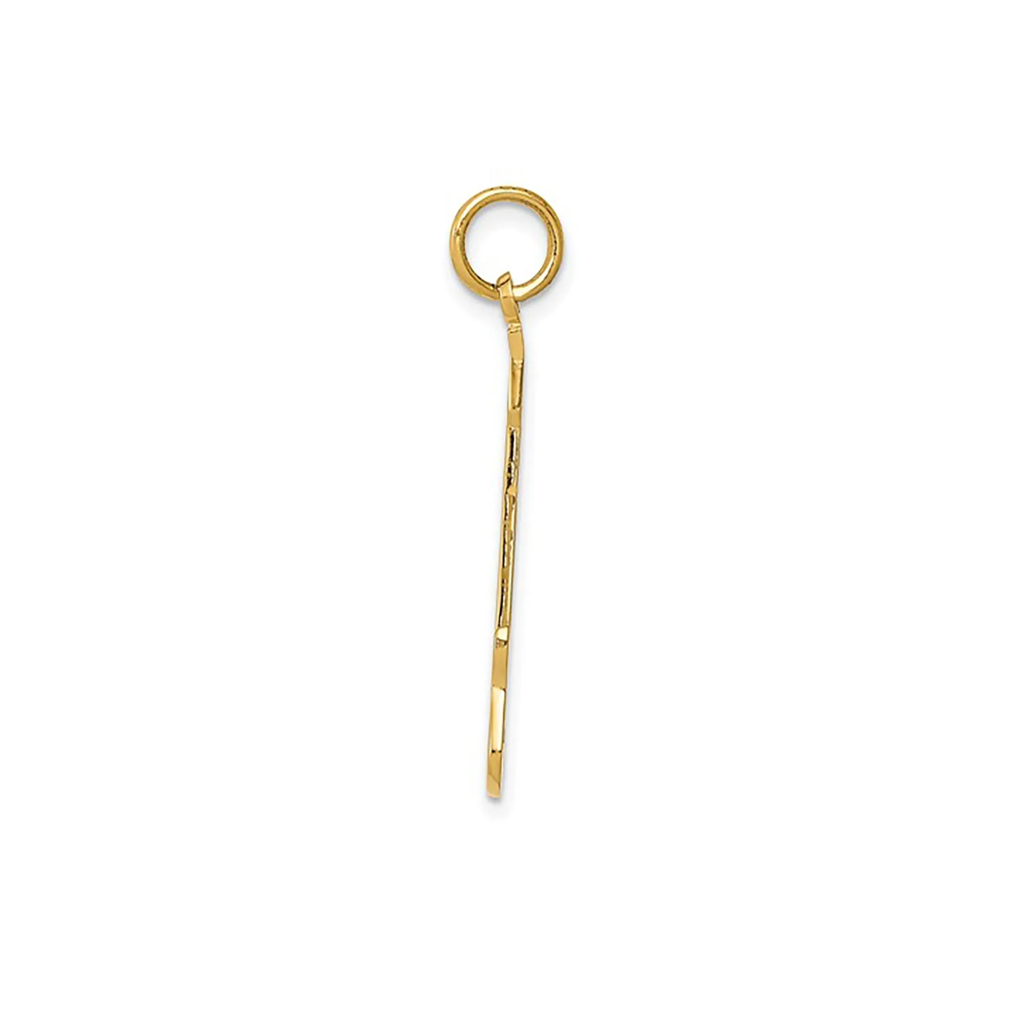 Textured Guitar Pendant (14K)