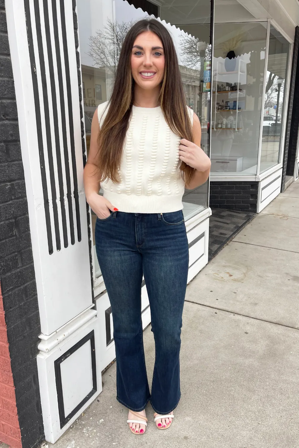 Textured Knit Vest