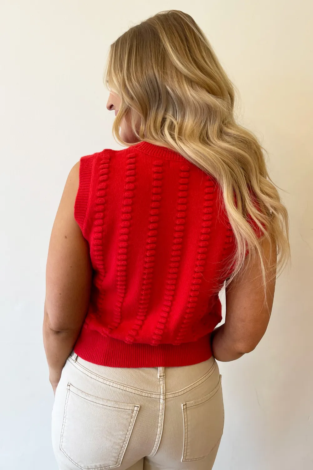 Textured Knit Vest