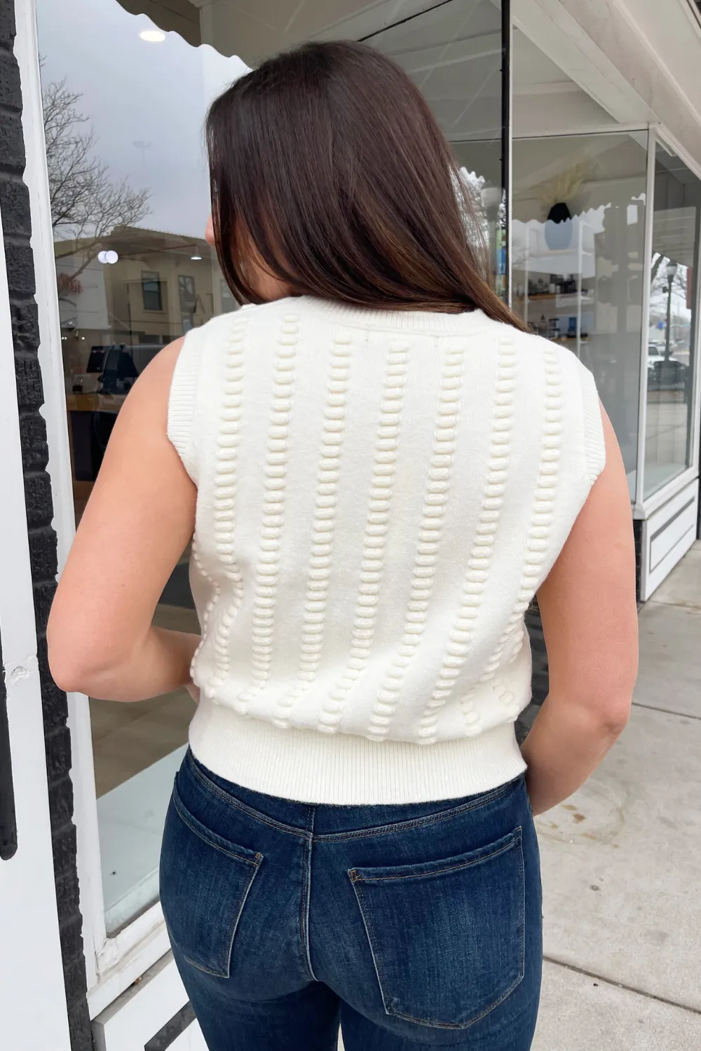 Textured Knit Vest