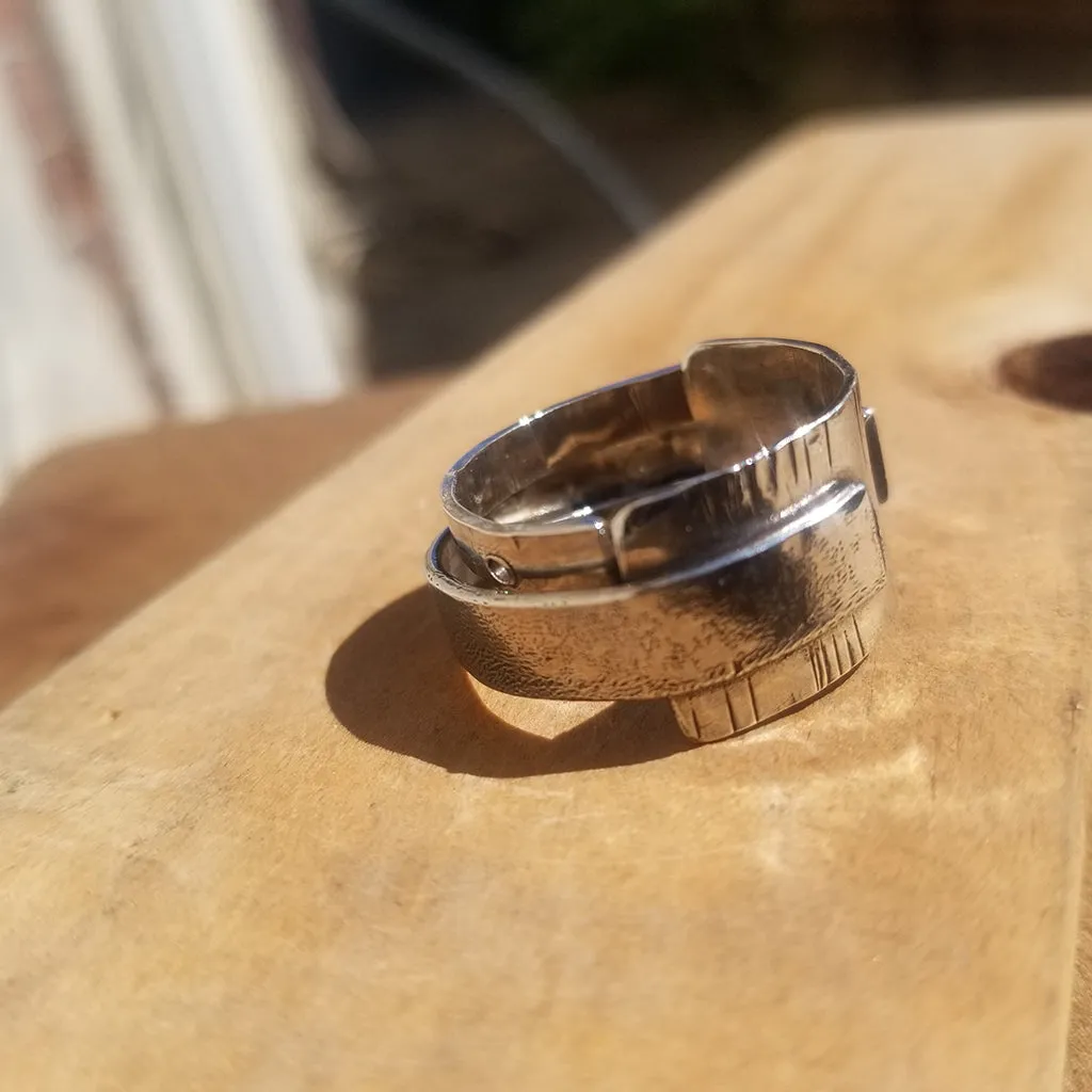 Textured love Ring
