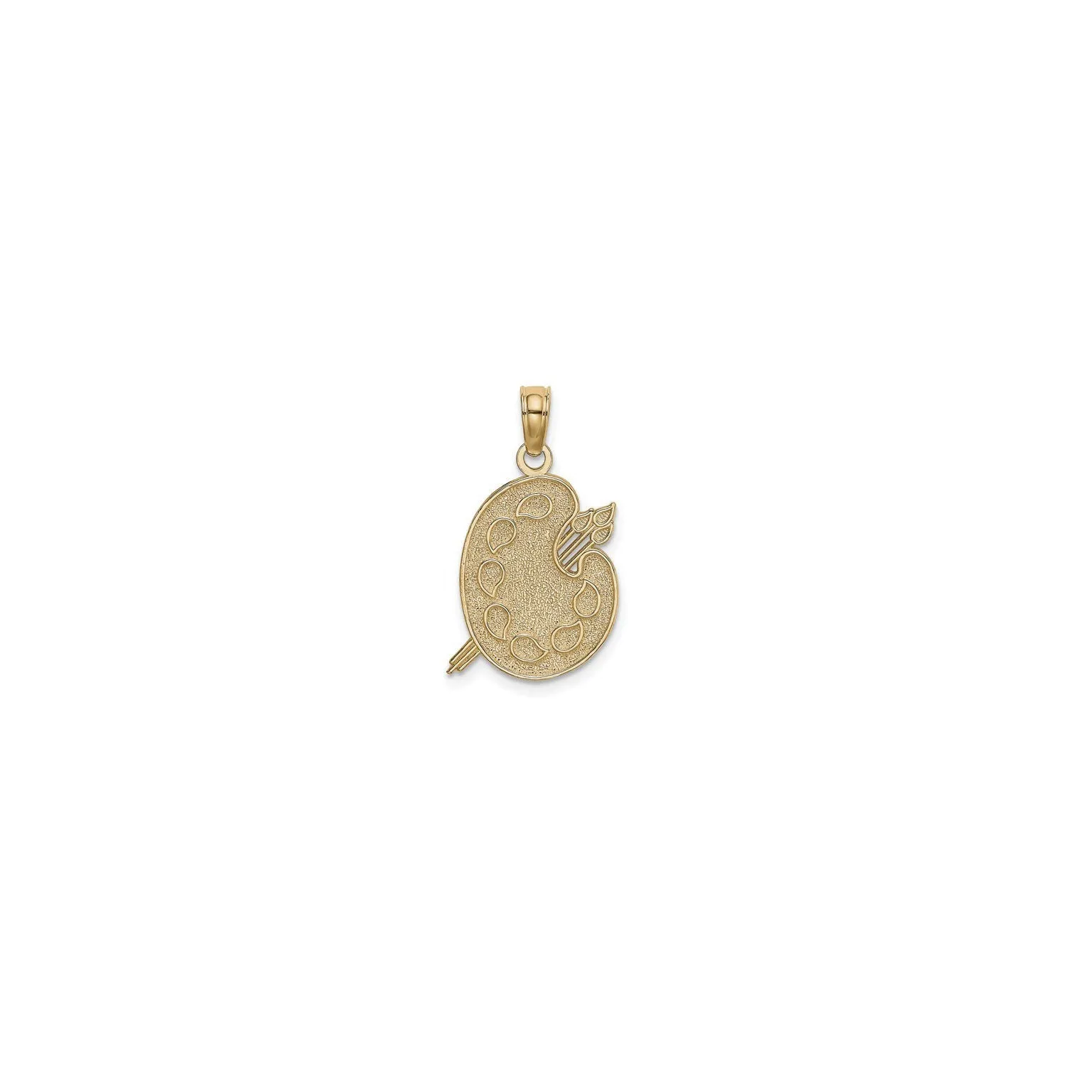 Textured Paint Palette Pendant (14K)