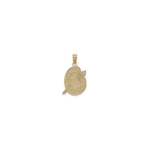 Textured Paint Palette Pendant (14K)