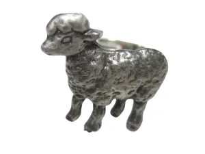 Textured Sheep Adjustable Size Fashion Ring
