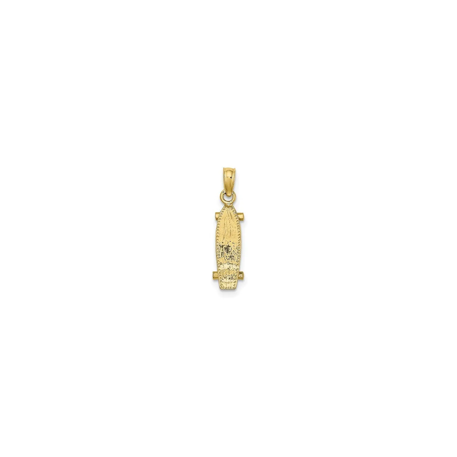 Textured Skateboard Pendant (14K)